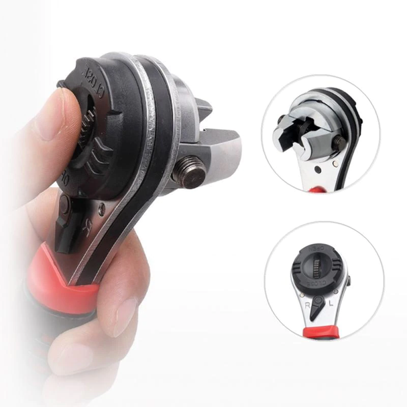 Universal Adjustable Non-Slip Ratchet Wrench Tool - Image 2
