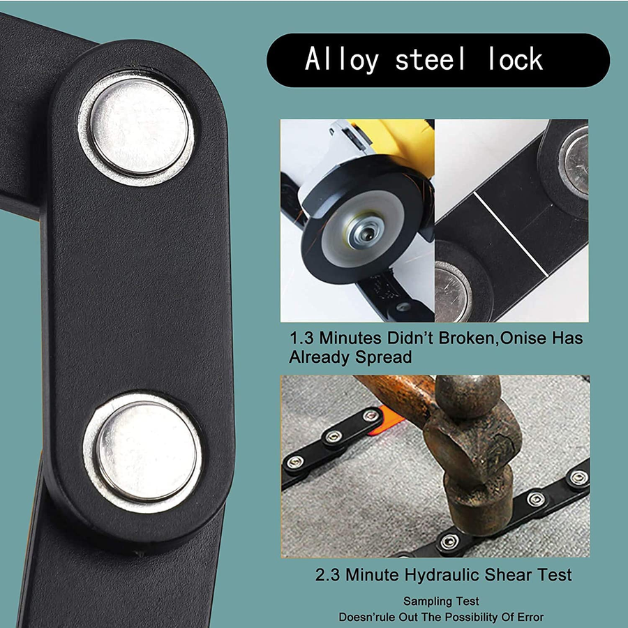 Anti-Theft Foldable Bike Chain Lock - Image 3