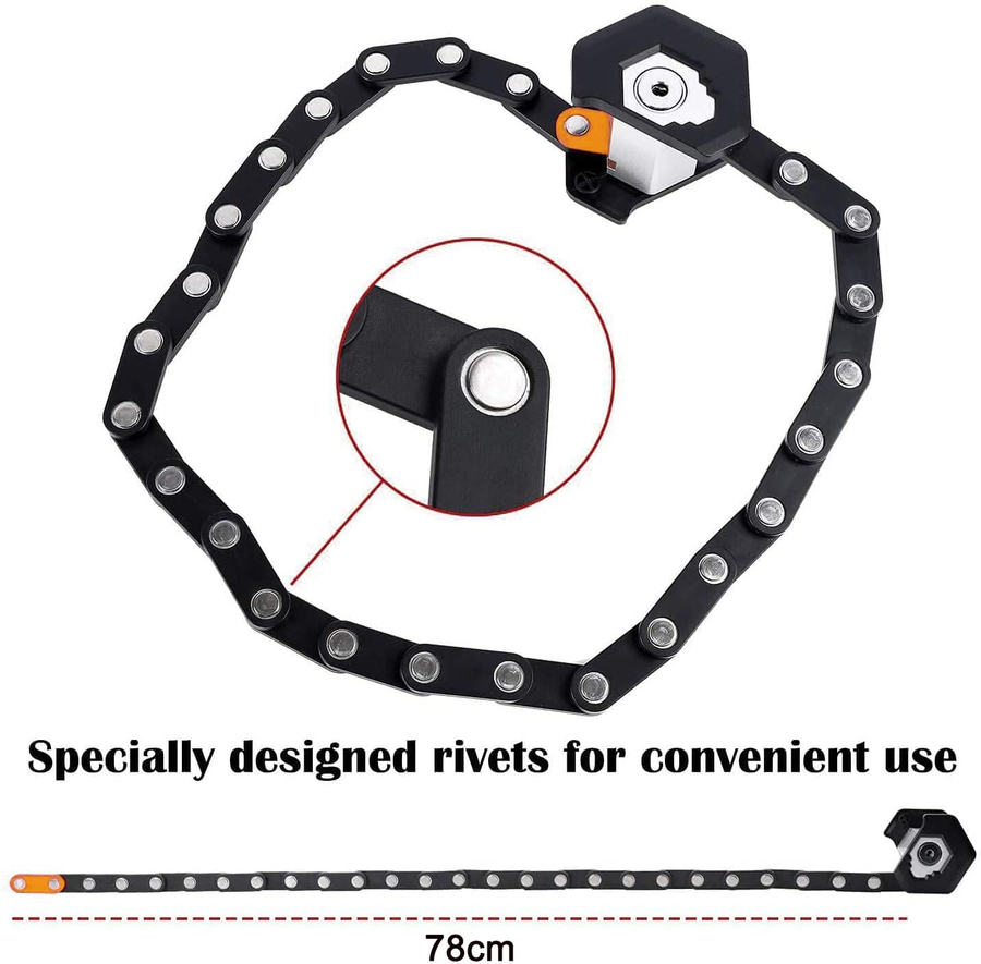 Anti-Theft Foldable Bike Chain Lock - Image 4