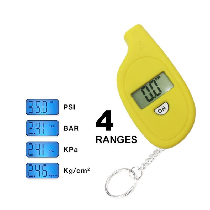 Portable Digital Car Tire Pressure Tester Keychain - Image 3