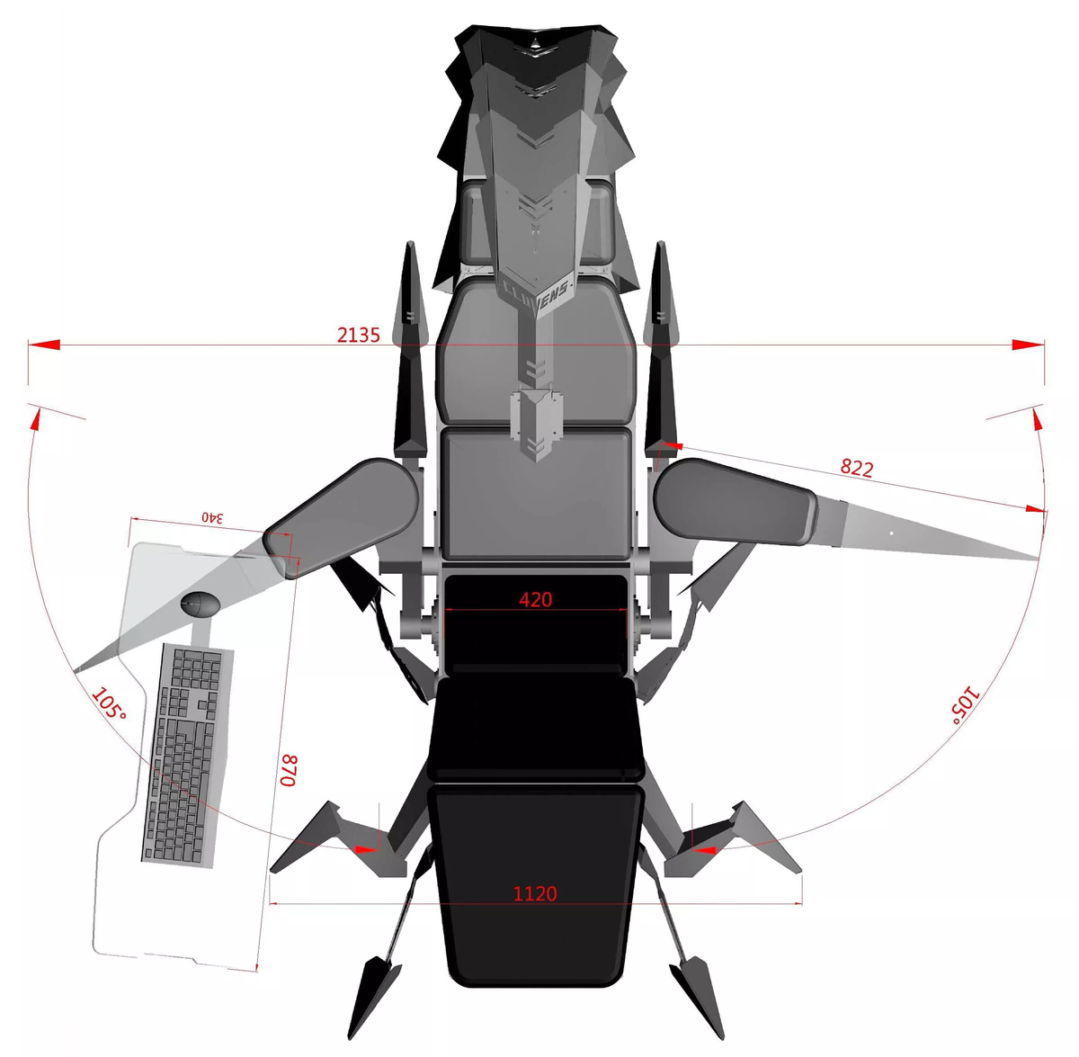 Zero Gravity Massage Ergonomic Scorpion Gaming Chair