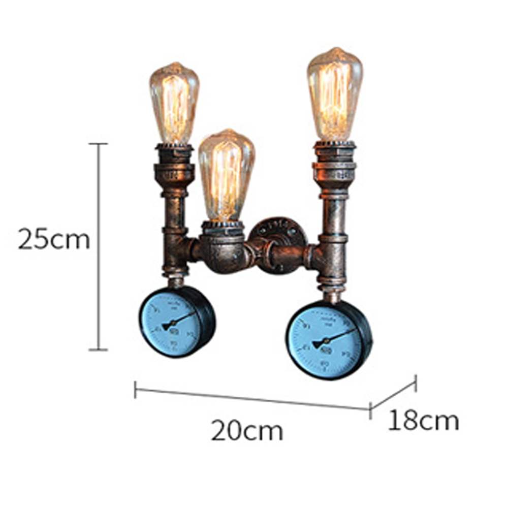 Nordic Loft Style Iron Water Metal Lamp