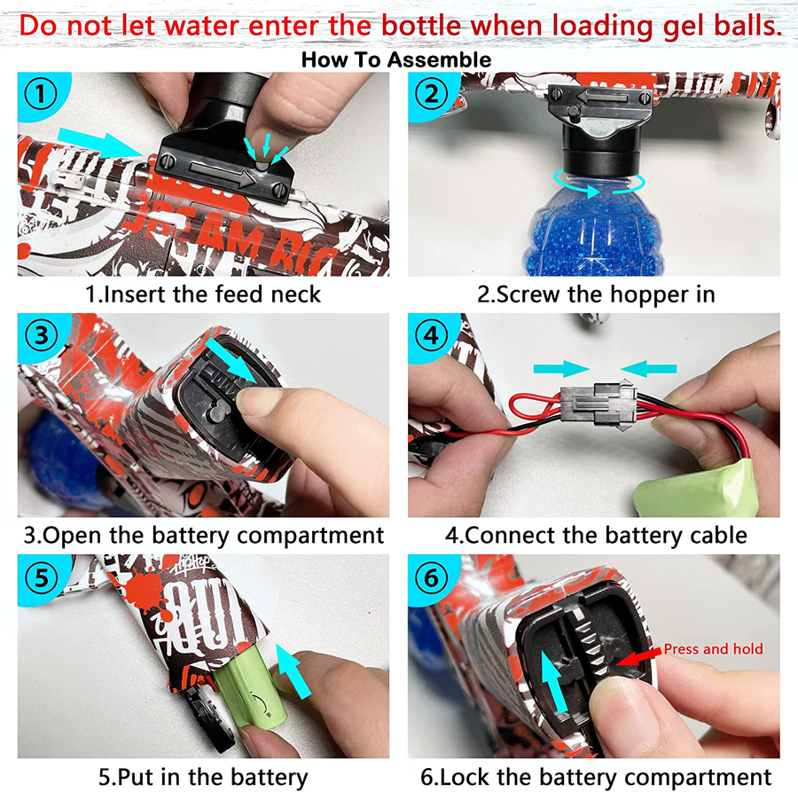 Kids Soft Water Bullet Toy Gun - Image 4