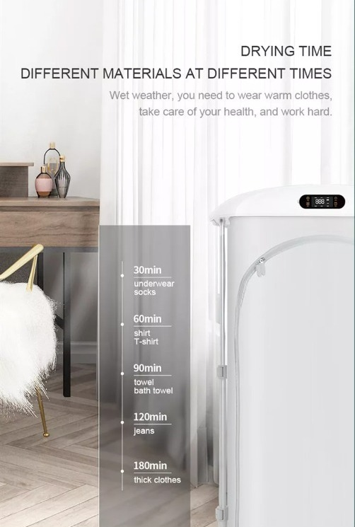 Foldable Electric Dryer Ironing Steam Machine - Image 8