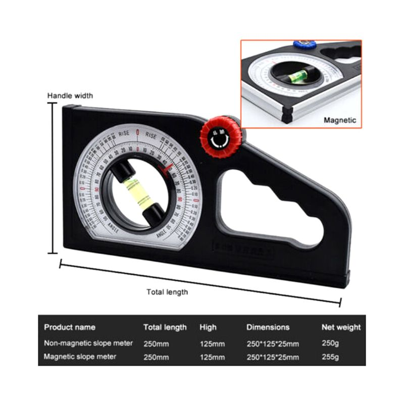 Multifunctional Magnetic Protractor Angle Finder Slope Meter