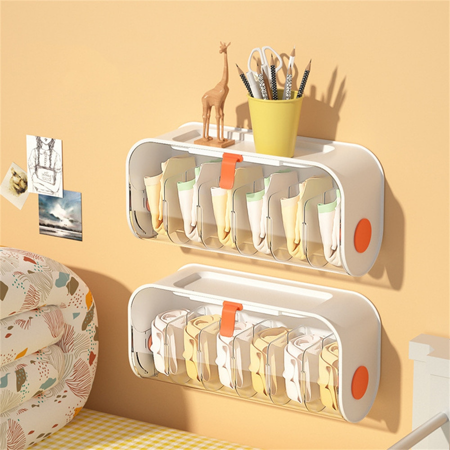 Punch-Free Wall Clothes Organizer Storage Box - Image 6