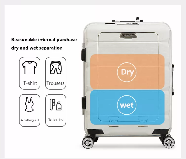 Multifunctional Elegant USB Charging Business Suitcase