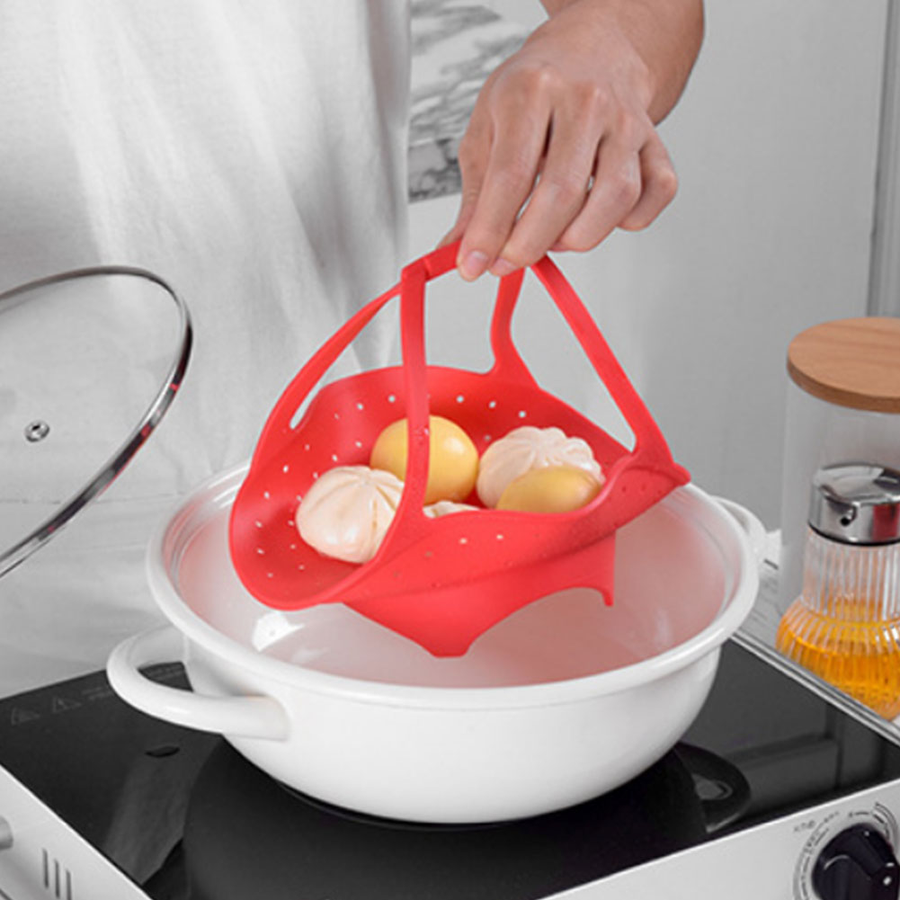 Non-Slip Food Steaming Basket - Image 0
