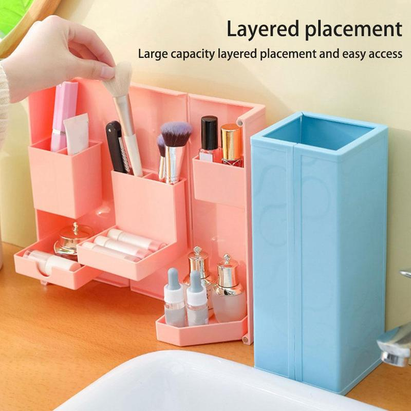 Foldable Stationary Makeup Storage Box - Image 1