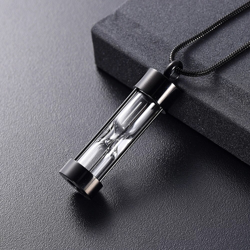 Memory Hourglass Glass Necklace - Image 0