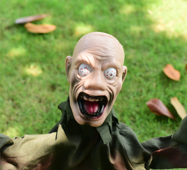 Scary Screaming Zombie Garden Halloween Decoration - Image 4