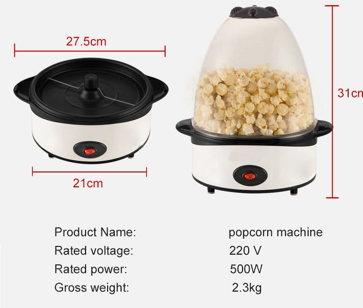 Mini Oil-Popped Popcorn Maker - Image 2