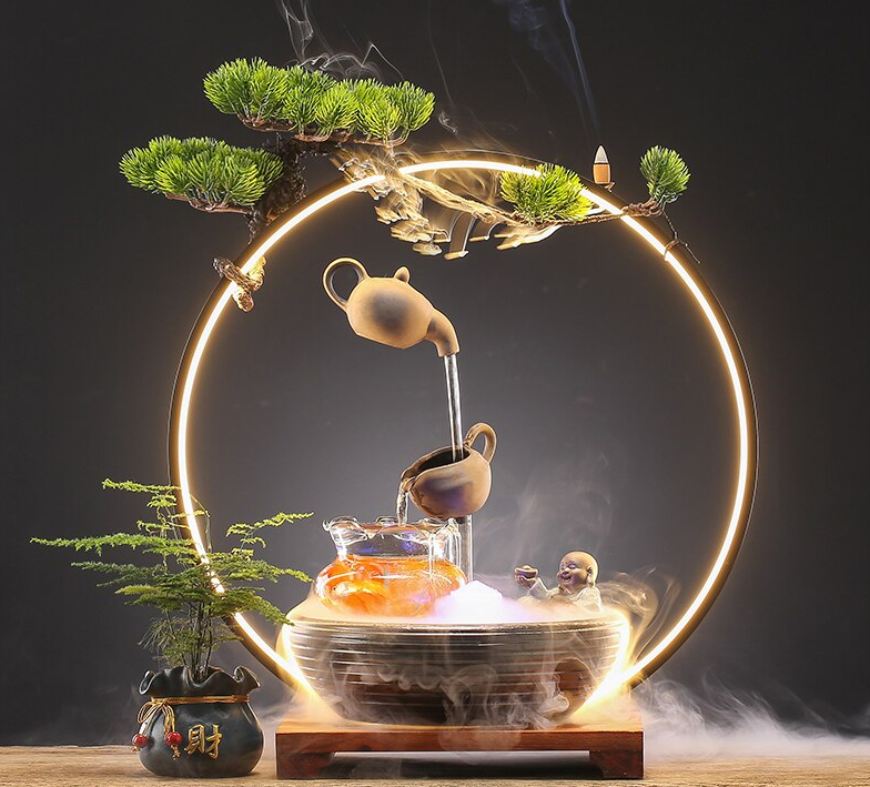 Luxury Waterfall Incense Burner Aromatherapy Mini Fountain - Image 10