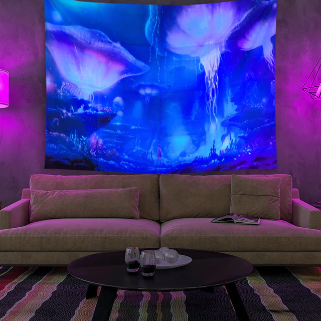 Colorful Glowing Luminous Tapestry - Image 43