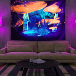 Colorful Glowing Luminous Tapestry