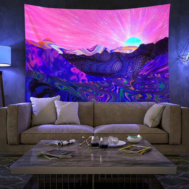 Colorful Glowing Luminous Tapestry - Image 45