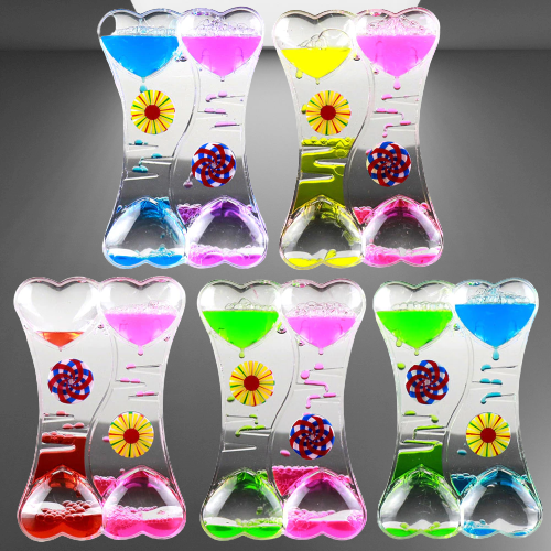 Double Floating Hearts Hourglass - Image 3