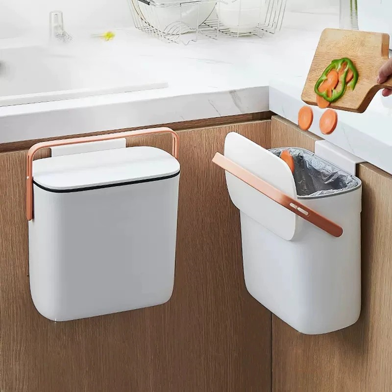 Wall-Mounted Modern Large Kitchen Trash Can - Image 0
