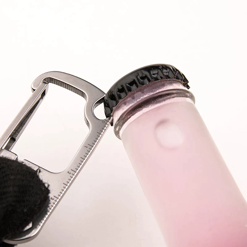 Stainless Steel EDC Multi Tool Bottle Opener Keychain - Image 2