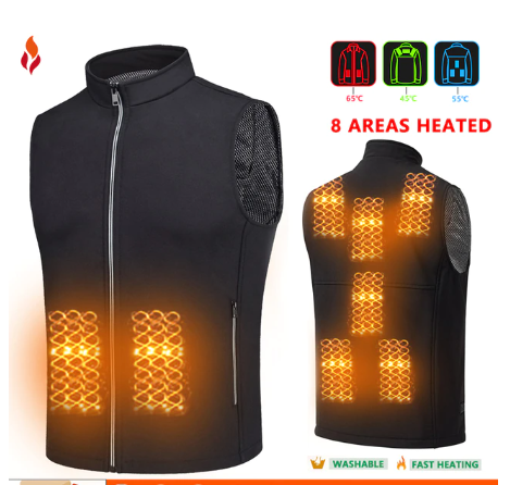 Adjustable Winter Electric Heated Vest - Image 11