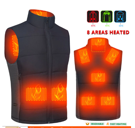 Adjustable Winter Electric Heated Vest - Image 12