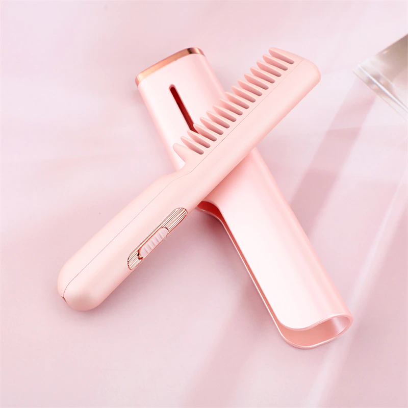 Mini Electric Hair Straightener Brush Comb