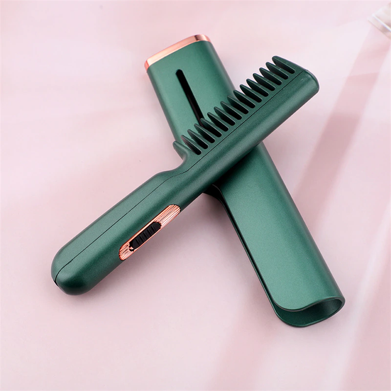 Mini Electric Hair Straightener Brush Comb