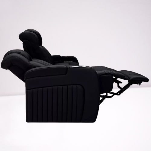 Leather Electric Power Reclining Cinema Sofa - Image 5