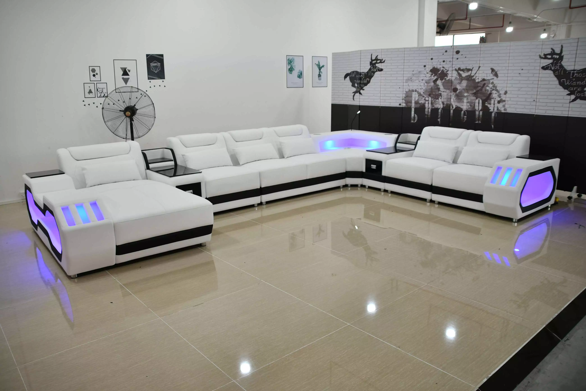 Futuristic Hyper-Lounge Grand Living Sofa Set