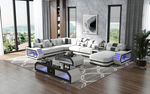 Futuristic Hyper-Lounge Grand Living Sofa Set