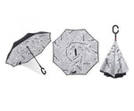 Rain Defense Folding Inverted Umbrella