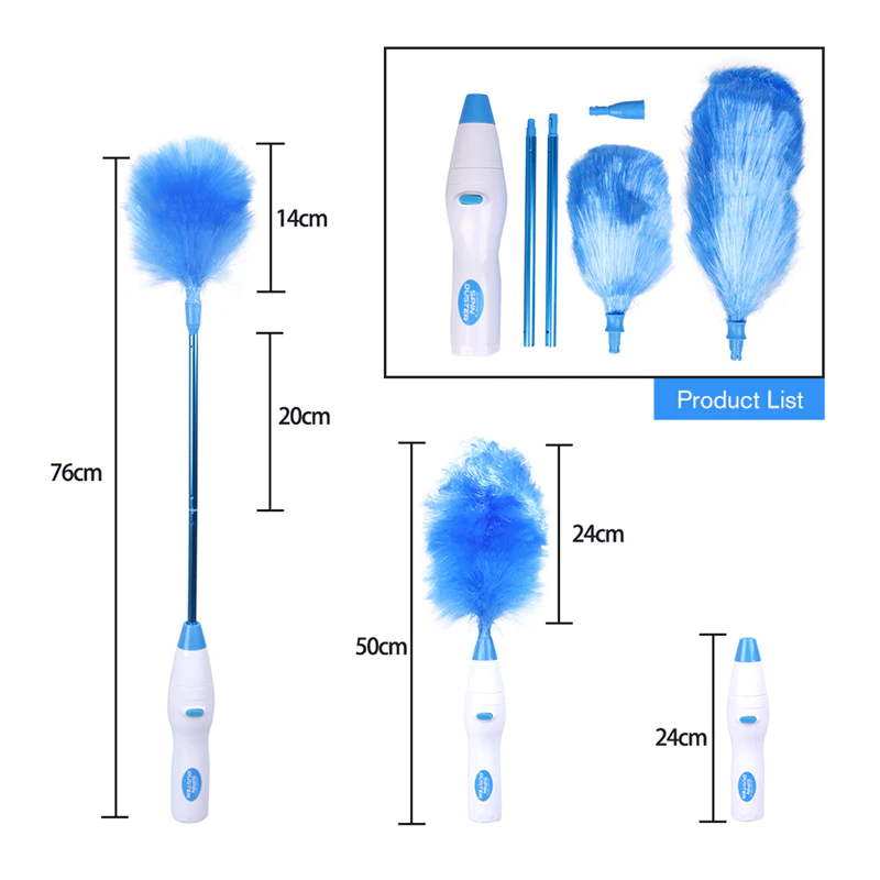 Adjustable 360 Electric Rotating Cleaning Dust Brush - Image 3