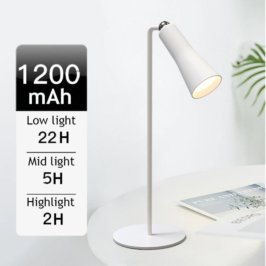 Shiny Orbit Rechargeable Rotating Desk Lamp - Image 3
