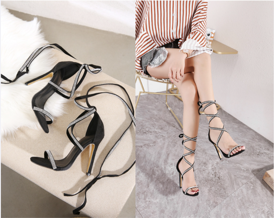 Sparkling Crystal High Heels Women Shoes - Image 7
