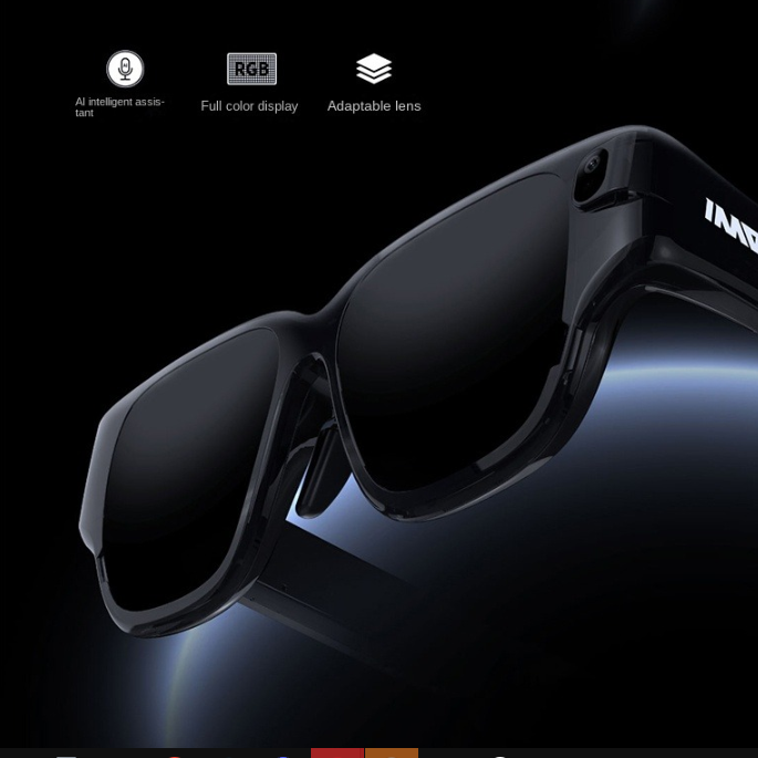 3D Reality Futuristic Smart AR Glasses