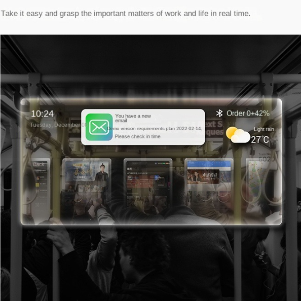 3D Reality Futuristic Smart AR Glasses - Image 2