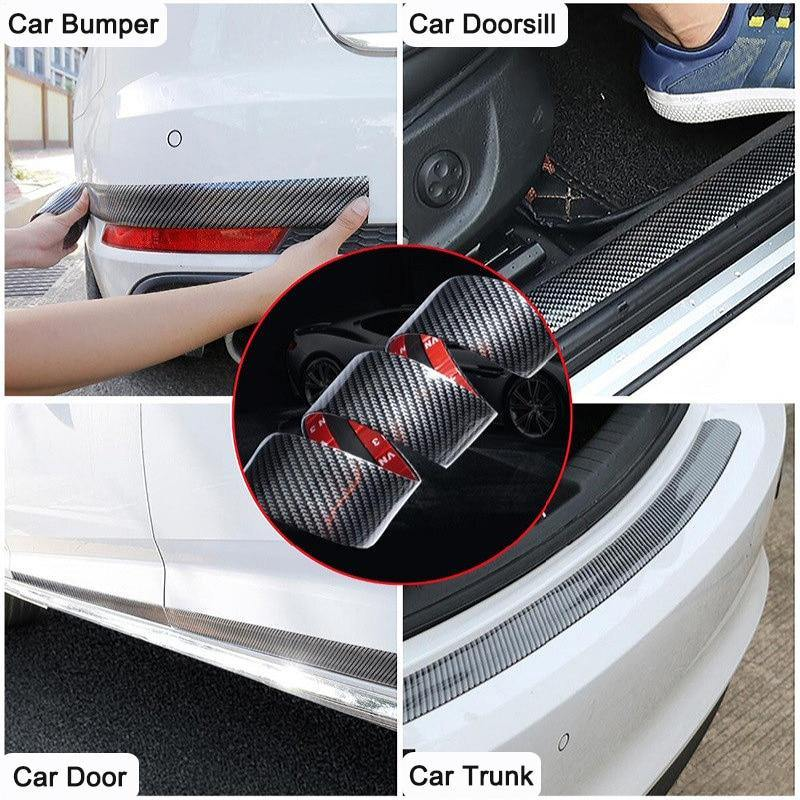 5D Carbon Fiber Car Door Sill Protector