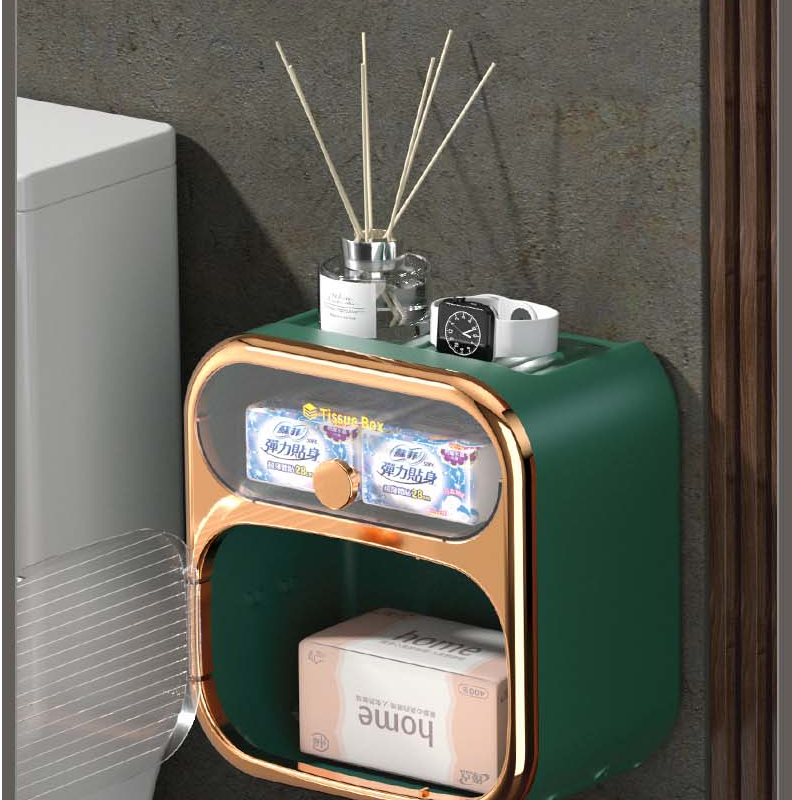 MultiBox Wall-Mounted Toilet Paper Towel Storage Box - Image 5