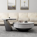 Chich Stone Elegant Modern Marble Coffee Table Set