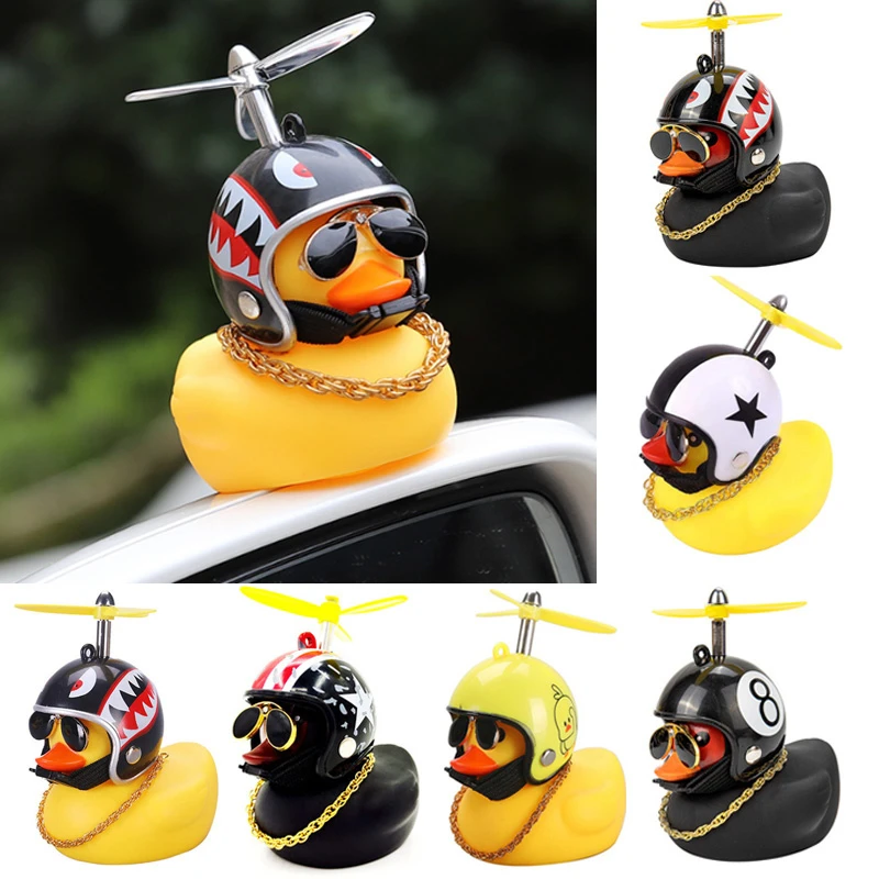 3pcs Mission Serious Car Duck with Helmet