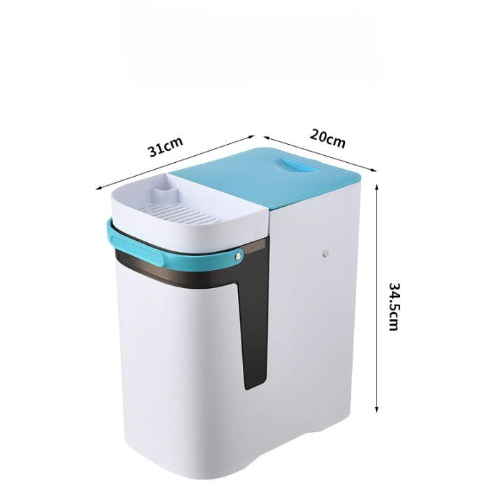 2in1 Dry & Wet Storage Easy Trash Can