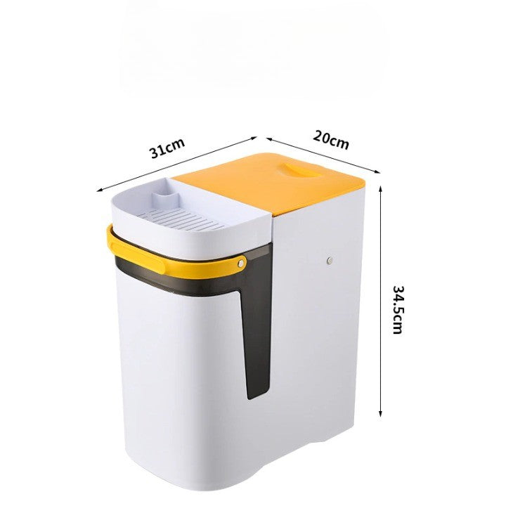 2in1 Dry & Wet Storage Easy Trash Can