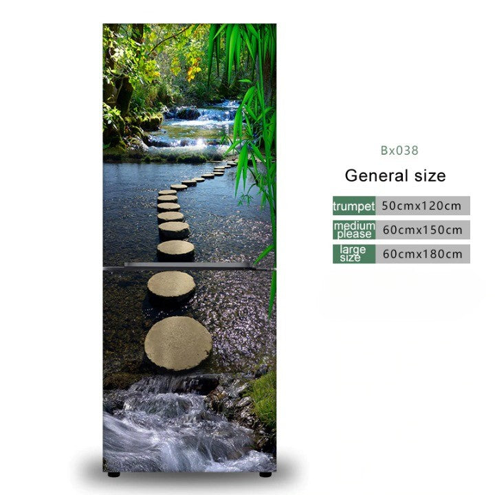 Stylish Waterproof Self-Adhesive Refrigerator Sticker - Image 6