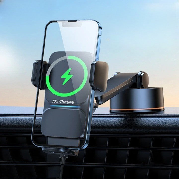 Auto Adjustable Wireless Charing Car Phone Holder - Image 0