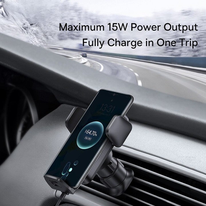 Auto Adjustable Wireless Charing Car Phone Holder - Image 3