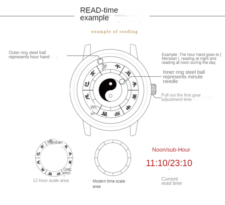 Magnetic Ying Yang Levitation Elegant Watch - Image 3