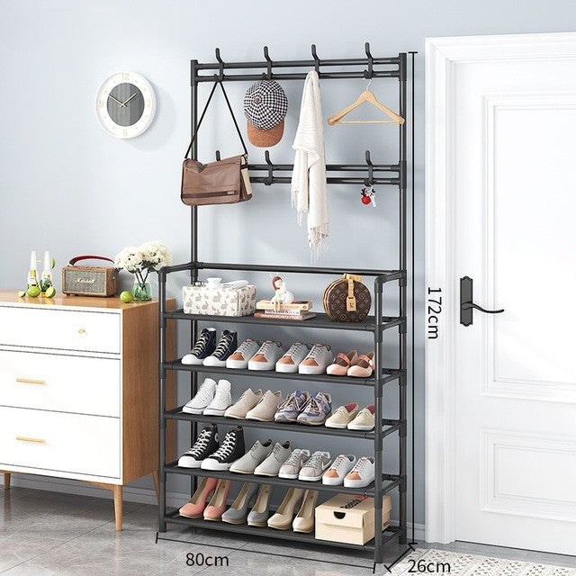Entry Organizer Coat Hanger Elegant Shoe Rack - Image 8