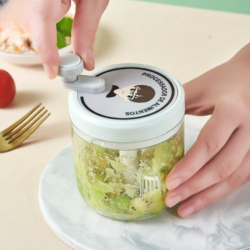 Portable Manual Fast Garlic Vegetable Chopper - Image 0