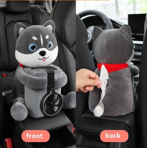 Cute Plush Animals Armrest Tissue Box - Image 5
