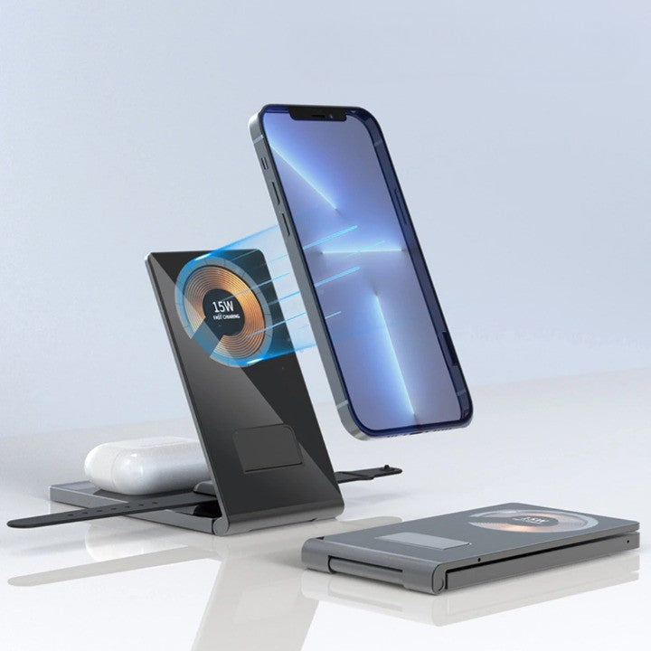 Clear Beam Foldable Magnetic Wireless Charger Stand - Image 0